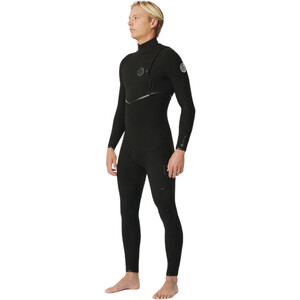 2024 Rip Curl Hombres Flashbomb 4/3mm Zip Free Neopreno 14NMFS - Black